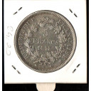 FRANCIA 5 Franchi 1873 A - Ercole Argento  KM# 820.1 Circolata
